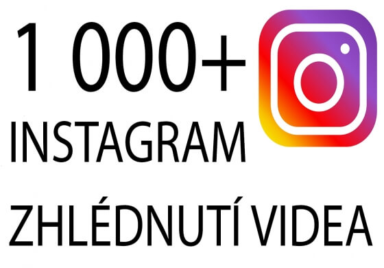 1 000+ Instagram zhlédnutí videa