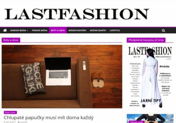 Publikuji článek na webu o módě lastfashion.cz