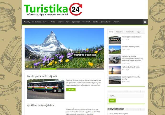 Publikace na Turistika24.cz
