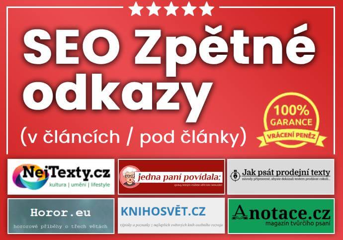 SEO: Trvalé zpětné odkazy (více webů na výběr)