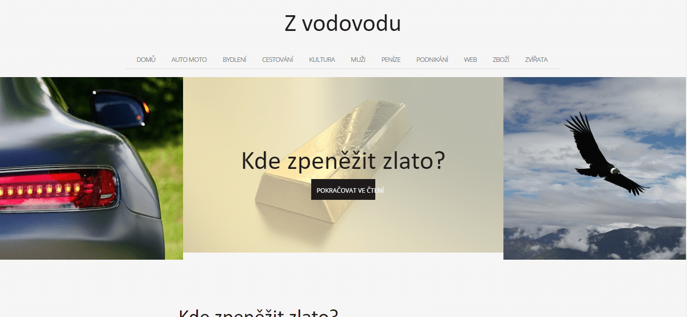 Publikace PR článku do magazínu zvodovodu.cz