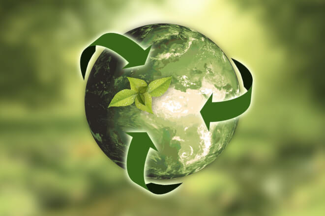 Článek na téma ekologie, udržitelnosti či financí