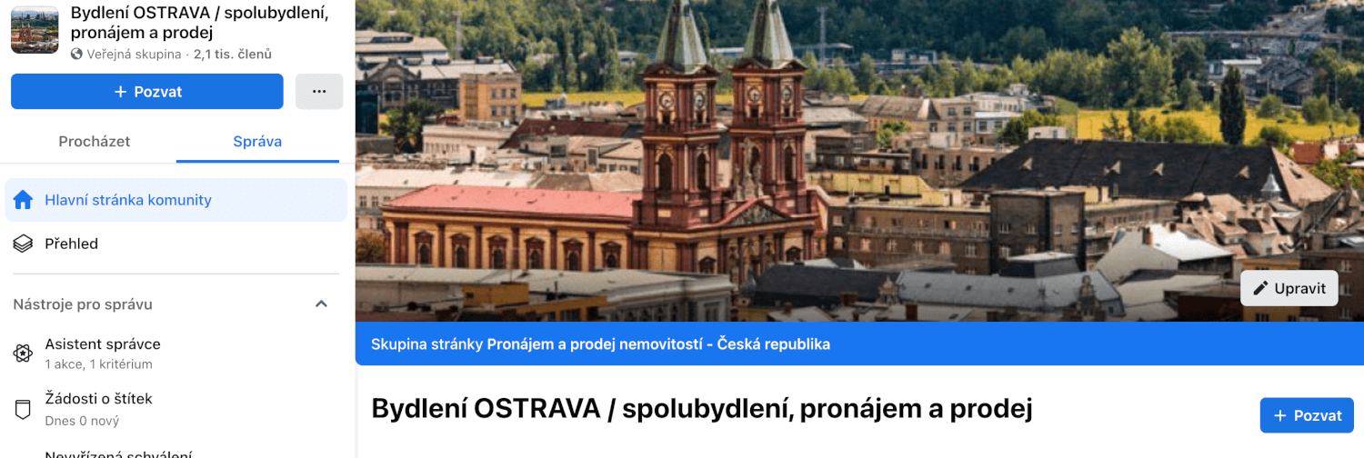 Příspěvek na 1. místo ve skupině o bydlení - Ostrava