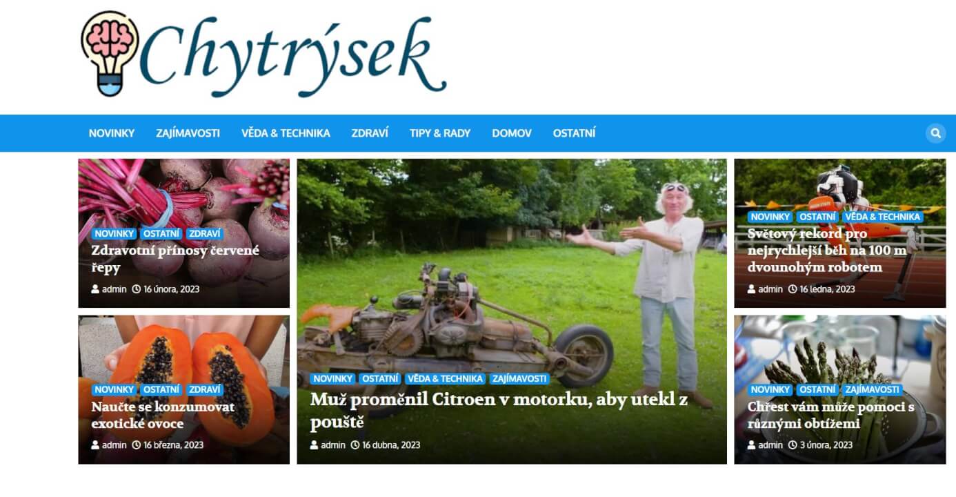 Publikace na Chytrysek.cz