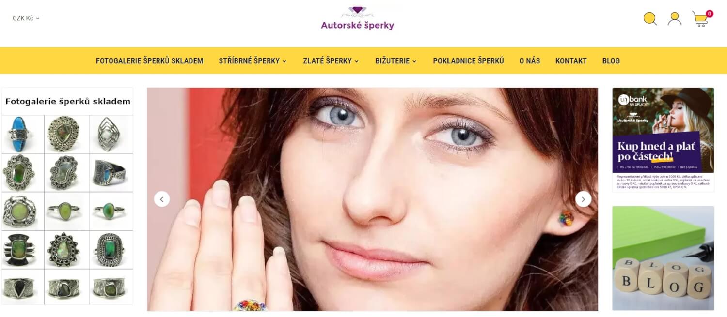 Banner na AutorskeSperky.com | 70 000 návštěv za měsíc