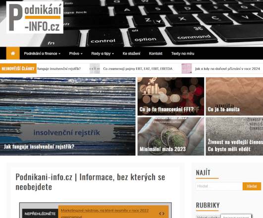 Linkbuilding na podnikani-info.cz