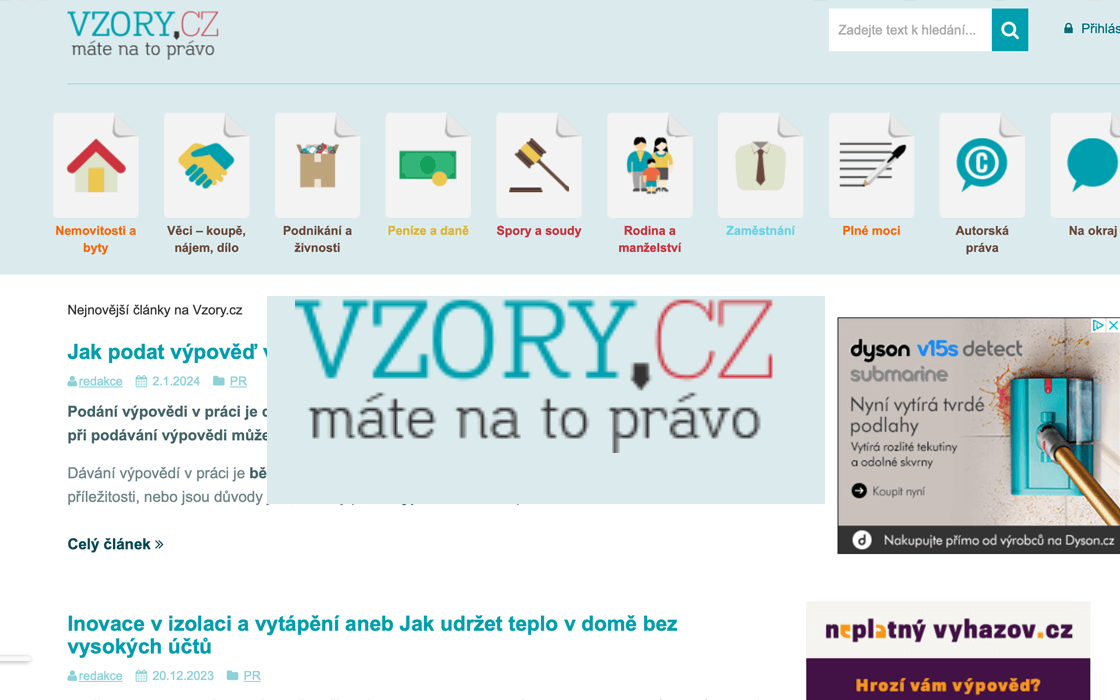 Zpětný odkaz Vzory.cz