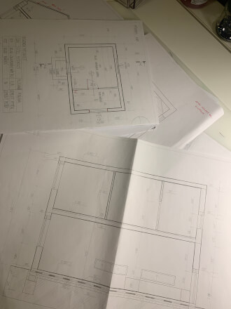 Studie AutoCad/narýsované na papíře 